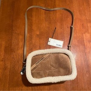 GOLDEN GOOSE Shearling Star Bag New Brown